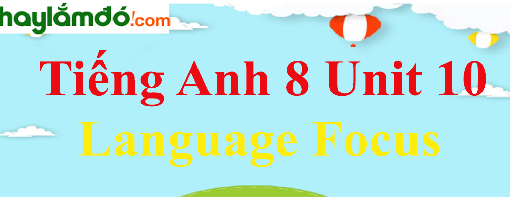 Tiếng Anh lớp 8 Unit 10 Language Focus trang 95-97