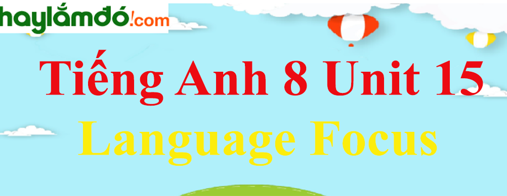 Tiếng Anh lớp 8 Unit 15 Language Focus trang 144-146