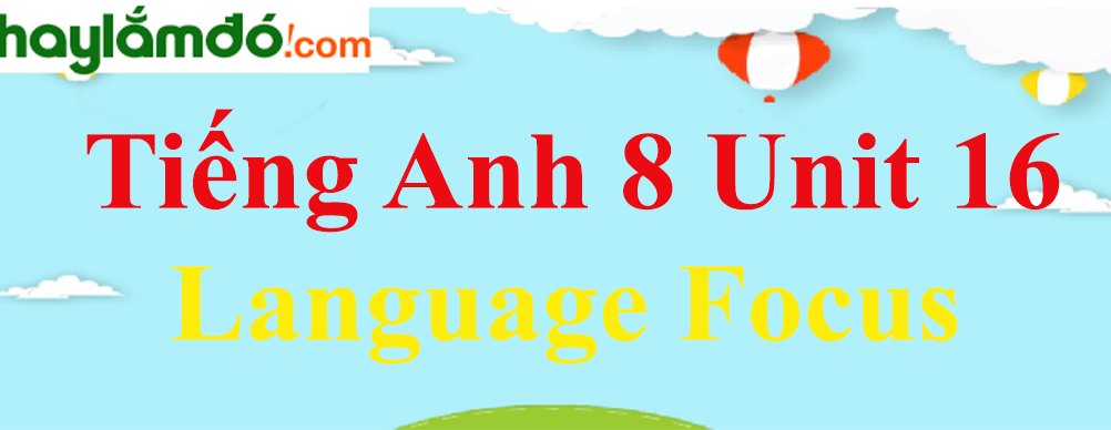 Tiếng Anh lớp 8 Unit 16 Language Focus trang 154-155