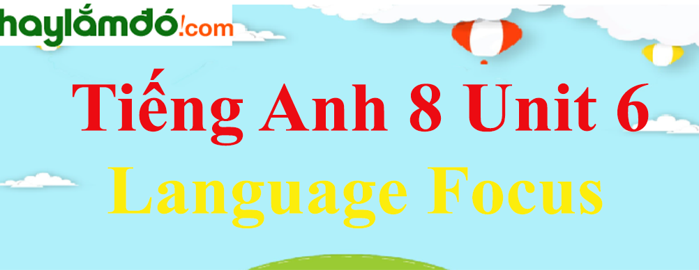 Tiếng Anh lớp 8 Unit 6 Language Focus trang 60-62