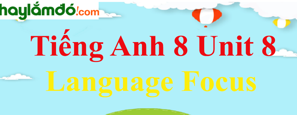 Tiếng Anh lớp 8 Unit 8 Language Focus trang 77-79