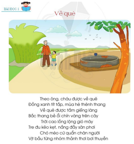 Về quê trang 106 - 107 - 108 Tiếng Việt lớp 2 Tập 2 | Cánh diều