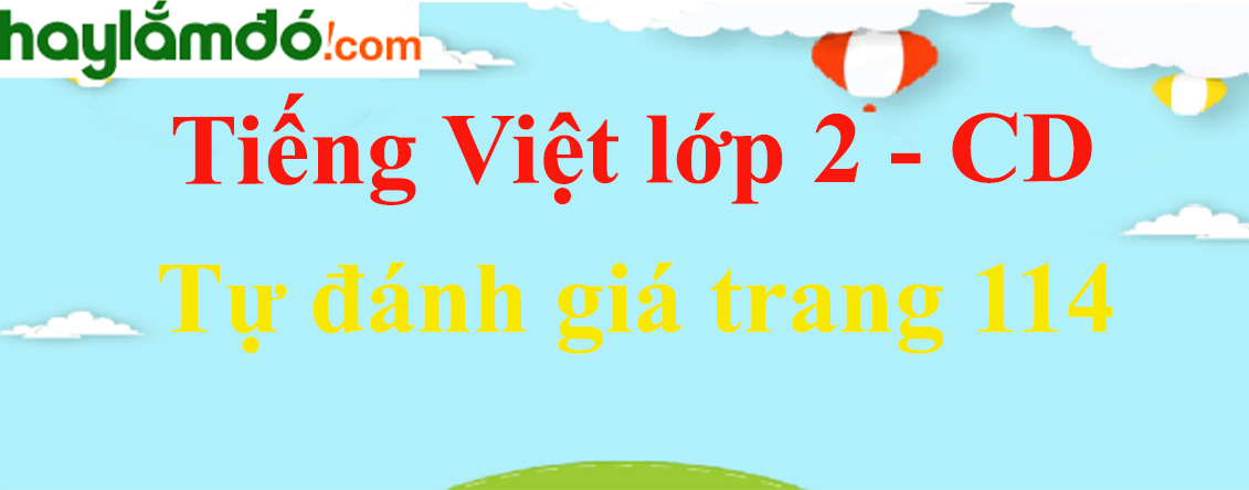 Tự đánh giá trang 114 Tiếng Việt lớp 2 Tập 2 - Cánh diều
