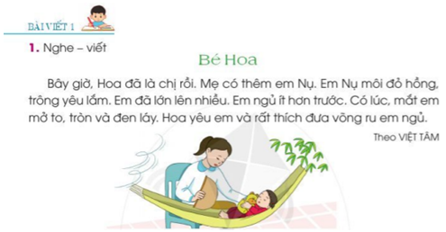 Viết trang 129 - 130 Tiếng Việt lớp 2 Tập 1 | Cánh diều