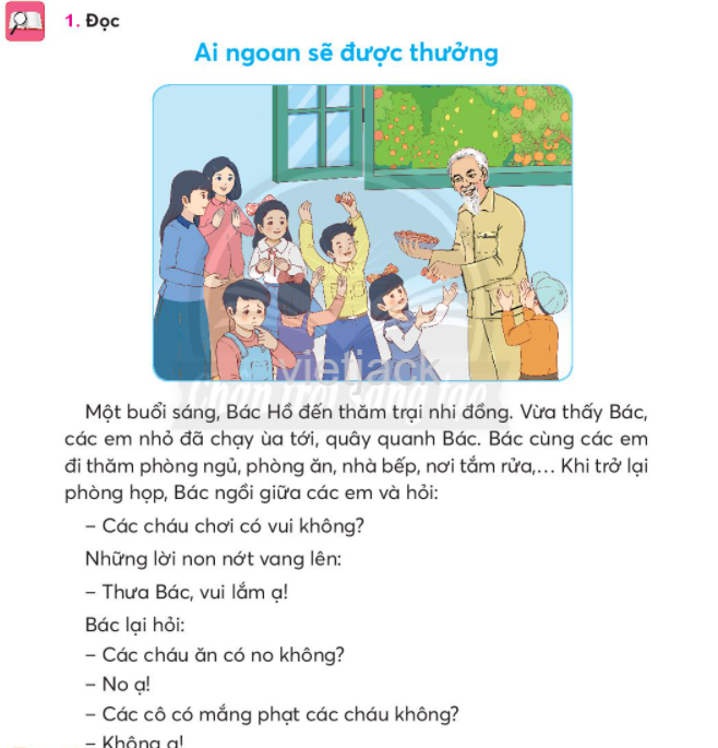Tiếng Việt lớp 2 Bài 1: Ai ngoan sẽ được thưởng trang 82, 83, 84 - Chân trời