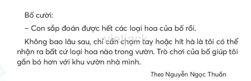 Tiếng Việt lớp 2 Bài 1: Khu vườn tuổi thơ trang 10, 11, 12 - Chân trời