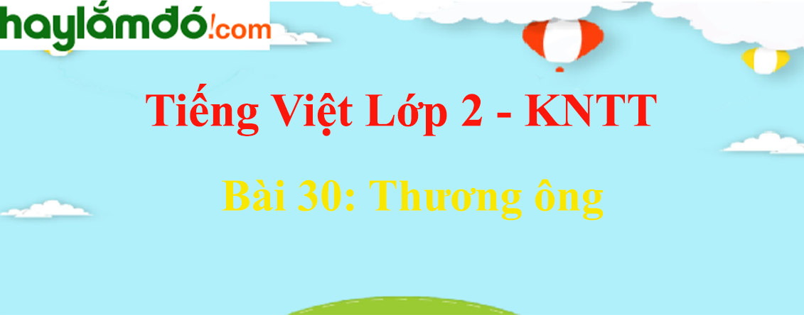 Giải Tiếng Việt lớp 2 Tập 1 Bài 30: Thương ông - Kết nối tri thức