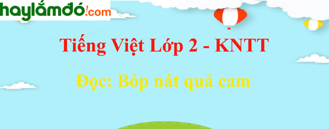 Bóp nát quả cam trang 100 - 101 - 102 Tiếng Việt lớp 2 Tập 2 - Kết nối tri thức
