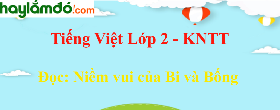 Niềm vui của Bi và Bống trang 17 - 18 Tiếng Việt lớp 2 Tập 1 - Kết nối tri thức