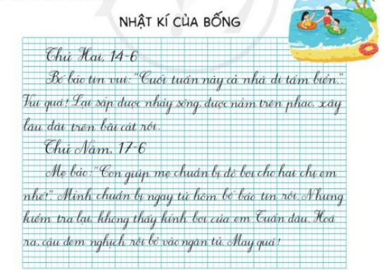 Góc sáng tạo trang 30, 31 Tiếng Việt lớp 3 Tập 1 | Cánh diều