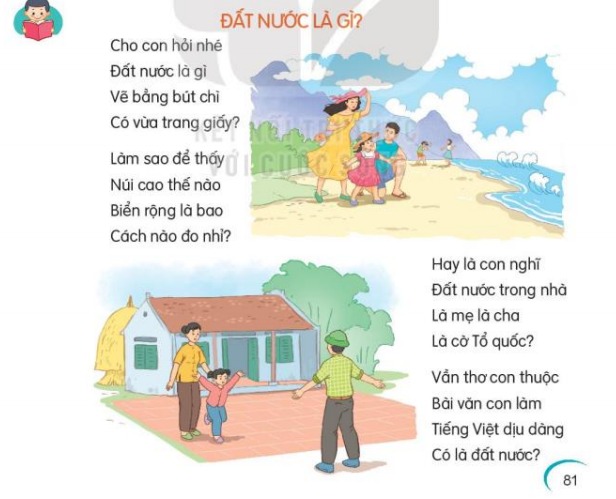 Đọc: Đất nước là gì? trang 81, 82 Tiếng Việt lớp 3 Tập 2 | Kết nối tri thức