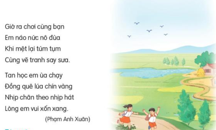 Đọc: Đi học vui sao trang 43, 44 Tiếng Việt lớp 3 Tập 1 | Kết nối tri thức