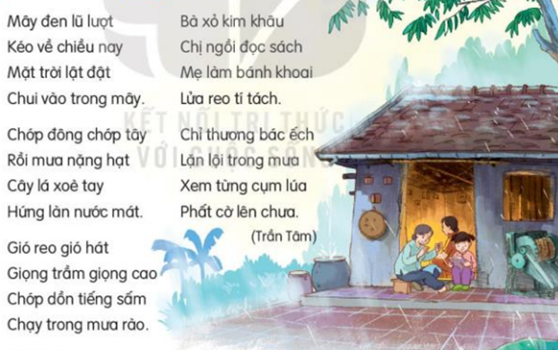 Đọc: Mưa trang 11, 12 Tiếng Việt lớp 3 Tập 2 | Kết nối tri thức