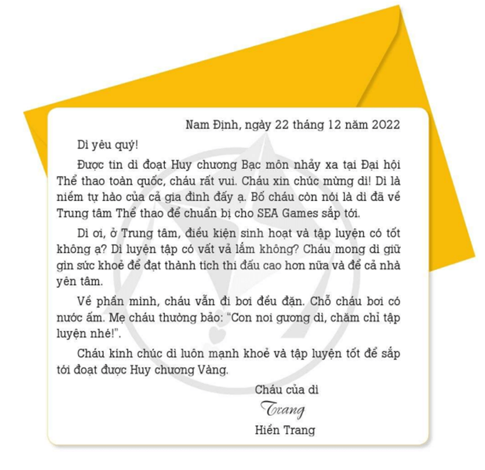 Viết thư thăm hỏi trang 122, 123 lớp 4 | Cánh diều Giải Tiếng Việt lớp 4
