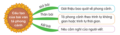 Tả phong cảnh (Cấu tạo của bài văn) trang 6, 7, 8 lớp 5 | Cánh diều Giải Tiếng Việt lớp 5