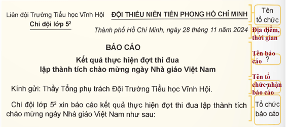 Viết báo cáo công việc trang 74, 75, 76 lớp 5 | Chân trời sáng tạo Giải Tiếng Việt lớp 5