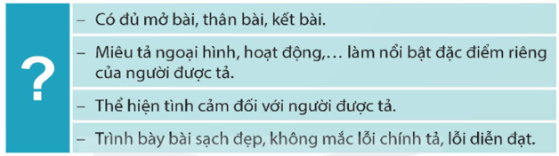 Đánh giá, chỉnh sửa bài văn tả người trang 37 lớp 5 | Kết nối tri thức Giải Tiếng Việt lớp 5