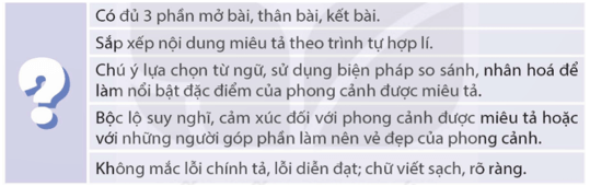 Đánh giá, chỉnh sửa bài văn tả phong cảnh trang 78 lớp 5 | Kết nối tri thức Giải Tiếng Việt lớp 5