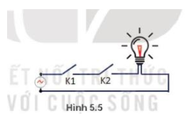 Trong mạch điện có các công tắc và bóng đèn, ta quy ước các công tắc đóng