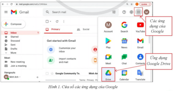 Tải và chia sẻ sữ liệu trên Google Drive. Lớp được chia thành các nhóm