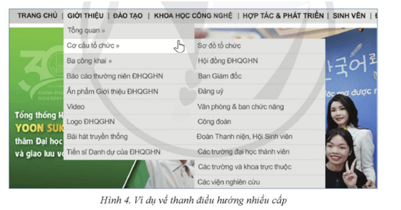 Lý thuyết Tin 12 Bài 3: Tạo thanh điều hướng cho trang web | Cánh diều