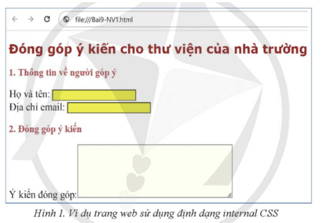 Lý thuyết Tin 12 Bài 9: Thực hành định dạng một số thuộc tính CSS | Cánh diều