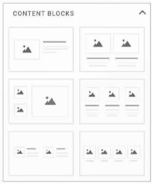 Công cụ Contents Blocks cung cấp bao nhiêu thiết kế có sẵn?
