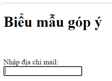 Em hãy thêm vào biểu mẫu trong các ví dụ trên những thành phần sau