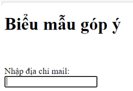 Em hãy thêm vào biểu mẫu trong các ví dụ trên những thành phần sau