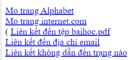 Em hãy trình bày các bước tạo siêu liên kết chuyển đến trang web trong cửa sổ khác