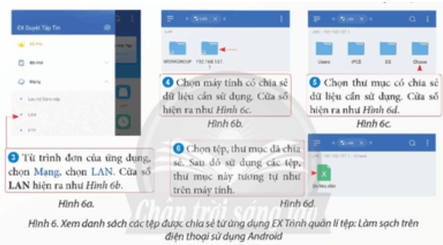 Để chép một tệp văn bản Word từ máy tính vào thiết bị thông minh, em cần thực hiện những thao tác nào?