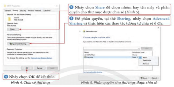 Lý thuyết Tin 12 Bài B2: Các chức năng mạng của hệ điều hành | Chân trời sáng tạo