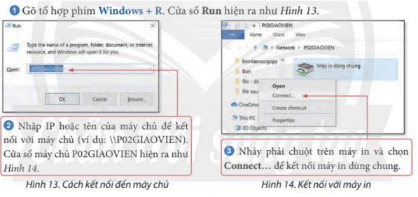 Lý thuyết Tin 12 Bài B2: Các chức năng mạng của hệ điều hành | Chân trời sáng tạo