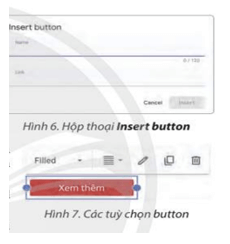 Lý thuyết Tin 12 Bài E4: Sử dụng Content Blocks, Button, Divider | Chân trời sáng tạo