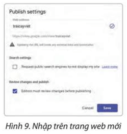 Bài E8: Hoàn thiện và xuất bản trang web