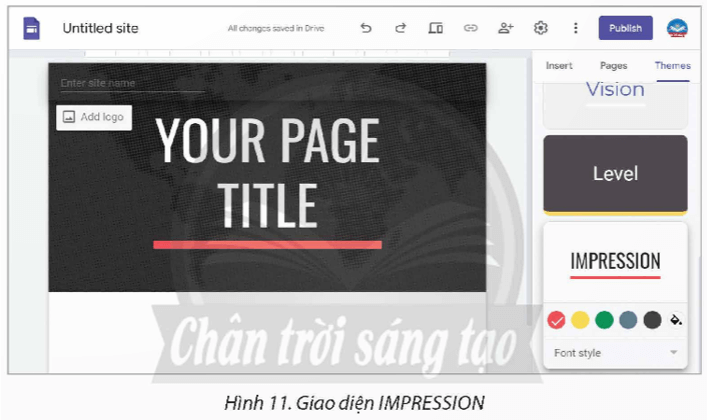 Nhiệm vụ. Thiết kể trang web sử dụng giao diện có sẵn