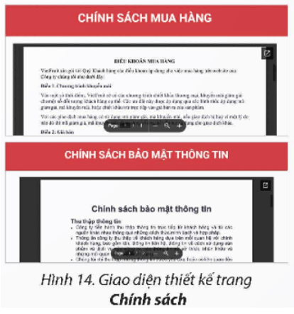 Nhiệm vụ 2. Sử dụng công cụ Drive. Yêu cầu: Thiết kế nội dung trang Chính sách