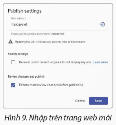 Nhiệm vụ. Xuất bản trang web. Yêu cầu: Sử dụng các trang web đã thiết kế từ Bài E1