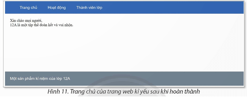 Chỉnh sửa trang chủ của kỉ yếu tệp index.html và tập layout.css sao cho bố cục gồm 3 vùng