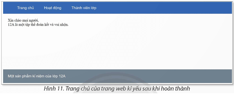 Chỉnh sửa trang chủ của kỉ yếu tệp index.html và tập layout.css sao cho bố cục gồm 3 vùng