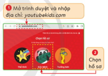 Tin học lớp 5 Bài 1: Sử dụng website YouTube Kids - Cánh diều