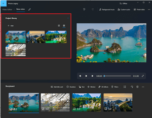 Khám phá giao diện phần mềm Video Editor Nhiệm vụ Em hãy khởi động phần mềm Video Editor