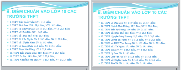 Em hãy tạo một bài trình chiếu về chủ đề Chọn môi trường học tập sau khi kết thúc cấp THCS