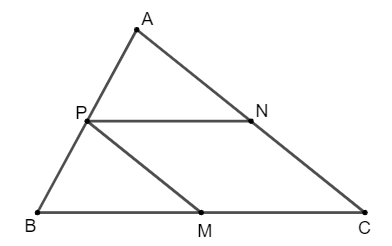 Cho tam giác ABC có M, N, P lần lượt là trung điểm của BC, CA, AB. Chứng minh