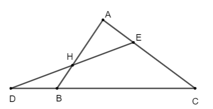 Cho tam giác ABC. Các điểm D, E, H thỏa mãn