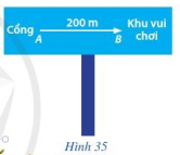 Trong công viên, để chỉ dẫn hướng đi và khoảng cách từ công đến khu vui chơi