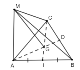 Cho G là trọng tâm của tam giác ABC và điểm M tùy ý. Chứng minh rằng