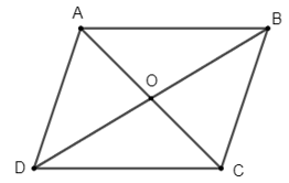 Cho hình bình hành ABCD có O là giao điểm của hai đường chéo. Chứng minh rằng: vectơ OA - vectơ OB = vectơ OD - vectơ OC
