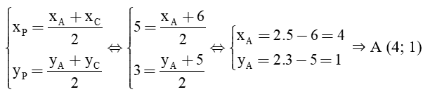 Cho tam giác ABC có các điểm M(2; 2), N(3; 4), P(5; 3) lần lượt là trung điểm