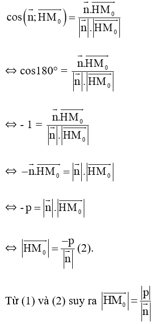 Trong mặt phẳng Oxy, cho đường thẳng ∆: ax + by + c = 0